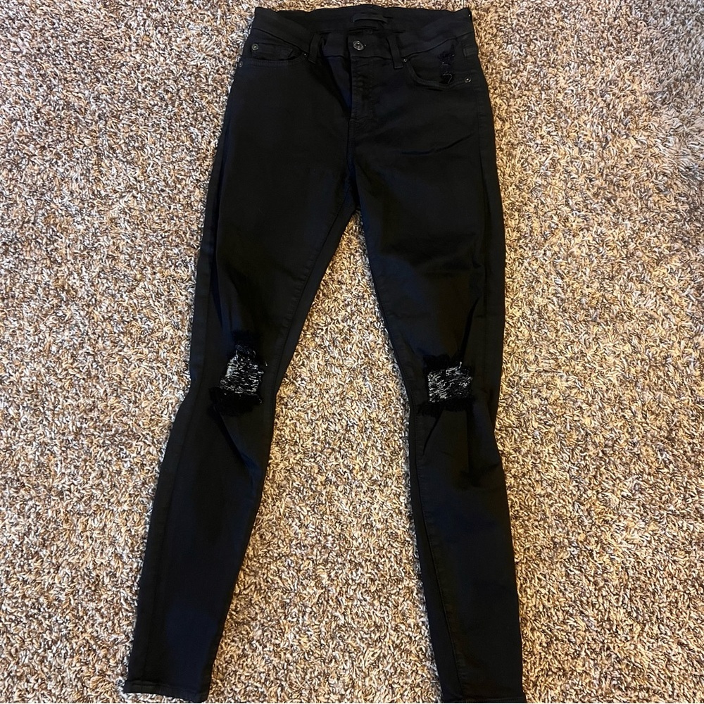 7 For All Mankind Black Denim Jeans